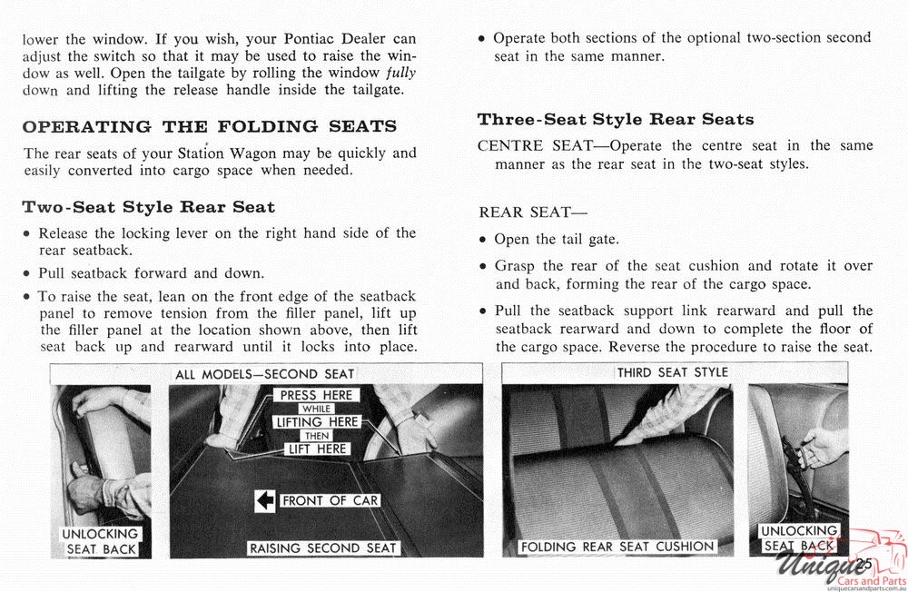 1966 Pontiac Canadian Owners Manual Page 14